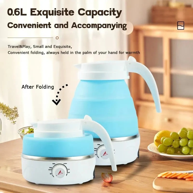 600ML Outdoor Travel Portable Foldable Electric Kettle